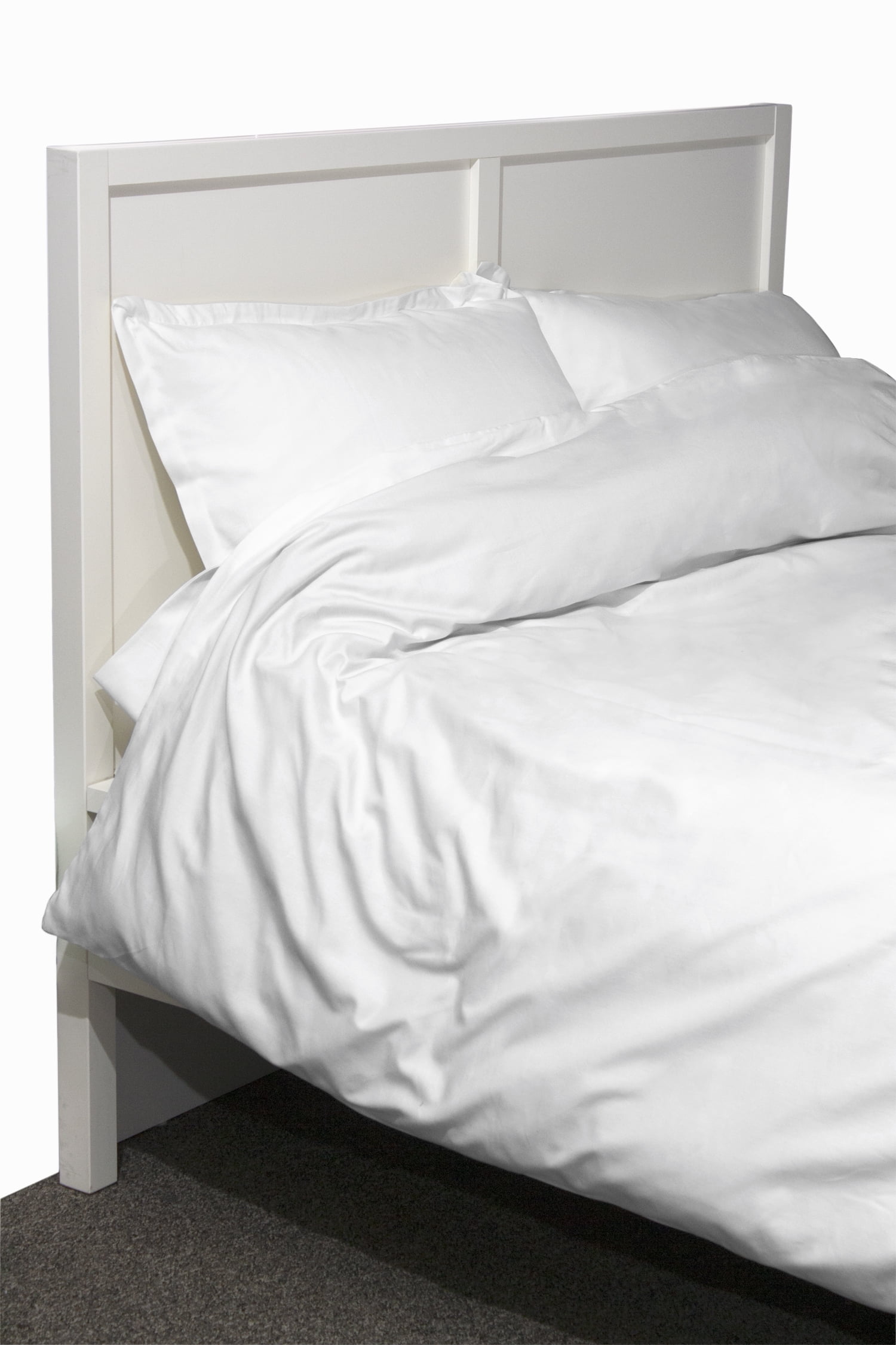 600 Thread Count Twill 3 Piece White Duvet Set Twin Walmart Com