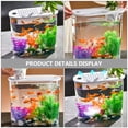 thumbnail image 4 of OULII Living Room Aquarium 1Pack Transparent Plastic Oval For Home Decor, 4 of 6