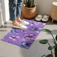 thumbnail image 4 of Purple Butterfly Flower Pattern Door Rugs,Washable Non Slip Door Mats Indoor,Decorative Door Mats,Entry Mat Indoor for Entrance,Bedroom,Kitchen,Bathroom,16"x24", 4 of 6