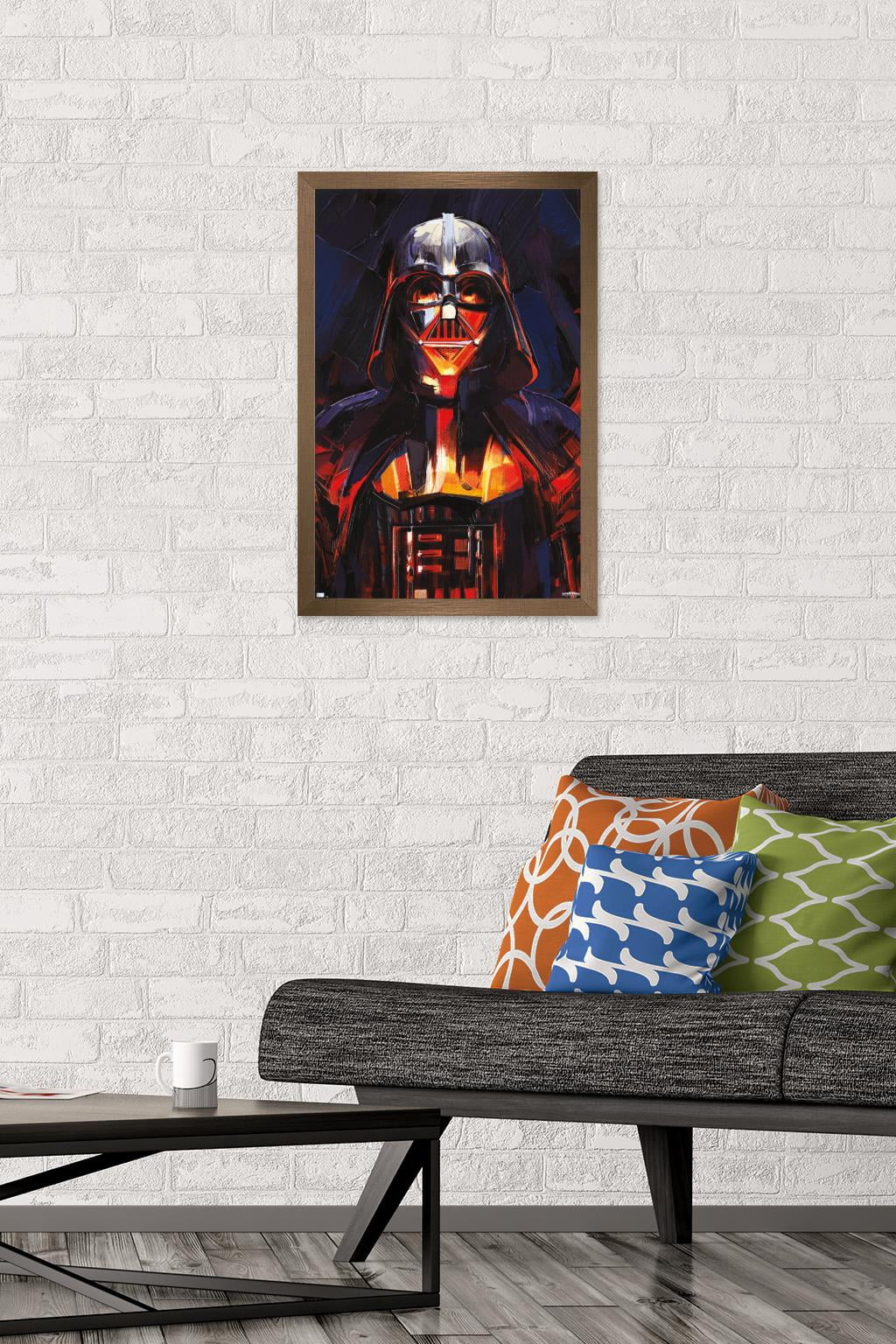 Star Wars: Obi-Wan Kenobi - Darth Vader Painting Wall Poster, 14.725" x 22.375" Framed