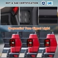 thumbnail image 5 of For Jeep Gladiator JT 2019-2021 LED Rear Tail Lights Sequential Lamps Black Housing/Smoke lens, 5 of 7