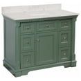 thumbnail image 4 of Sydney 42" Bathroom Vanity with Sage Green Cabinet and Engineered Marble Top, 4 of 7