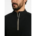 thumbnail image 4 of Ozark Trail Men's and Big Men's Textured Quarter Zip Pullover, Sizes S-3XL, 4 of 5