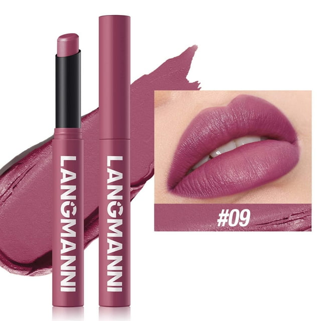Xihbxyly Lápiz Labial Mate, Color Aterciopelado de Larga Duración, Brillo Hidratante Antiadherente, Fórmula Única de Alta Saturación, Ideal para Fiestas, Bodas y Uso Diario, Un Imprescindible para La