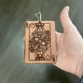 thumbnail image 4 of Queen of Hearts Card - Cedar Ornament, 4 of 4
