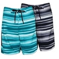 thumbnail image 5 of Banana Boat Adult Men Board Shorts UPF 50+ Fabric Is Made To Block 99% Of The UVA Rays. Size Runs Small, Order up a Size (Size Medium, Black 503), 5 of 5