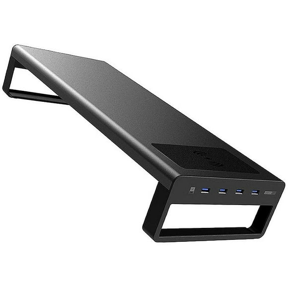 Multifunctional LCD Monitor Desktop Stand USB 3.0 + Wireless Fast Charging Pad Increase HUB Display Bracket
