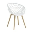 thumbnail image 4 of Jamesdar Kurv Steel and Plastic Mini Chair 2 Piece Set in White & Natural, 4 of 6