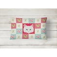thumbnail image 2 of Carolines Treasures CK5175PW1216 Turkish Angora Cat Love Canvas Fabric Decorative Pillow, Red, 12H x16W, multicolor, 2 of 3