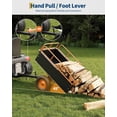 thumbnail image 7 of Heavy Duty 15 Cubic Feet Steel Tow Behind Dump Cart 750Lbs Capacity Garden Trailer, Pull Behind Utility Dump Trailer for Lawn Mower & Yard Work, 7 of 7