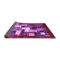 thumbnail image 2 of Ahgly Company Indoor Square Abstract Purple Contemporary Area Rugs, 4' Square, 2 of 4