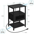 thumbnail image 4 of Nightstand with Charging Station, Drawer Brown - 2-drawer, 4 of 5