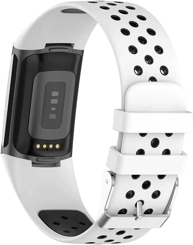 Tianle Compatible with Fitbit Charge 6/Fitbit Charge 5 Bands, Soft Silicone Replacement Wristband Fitness Tracker Accessories Strap for Women Men
