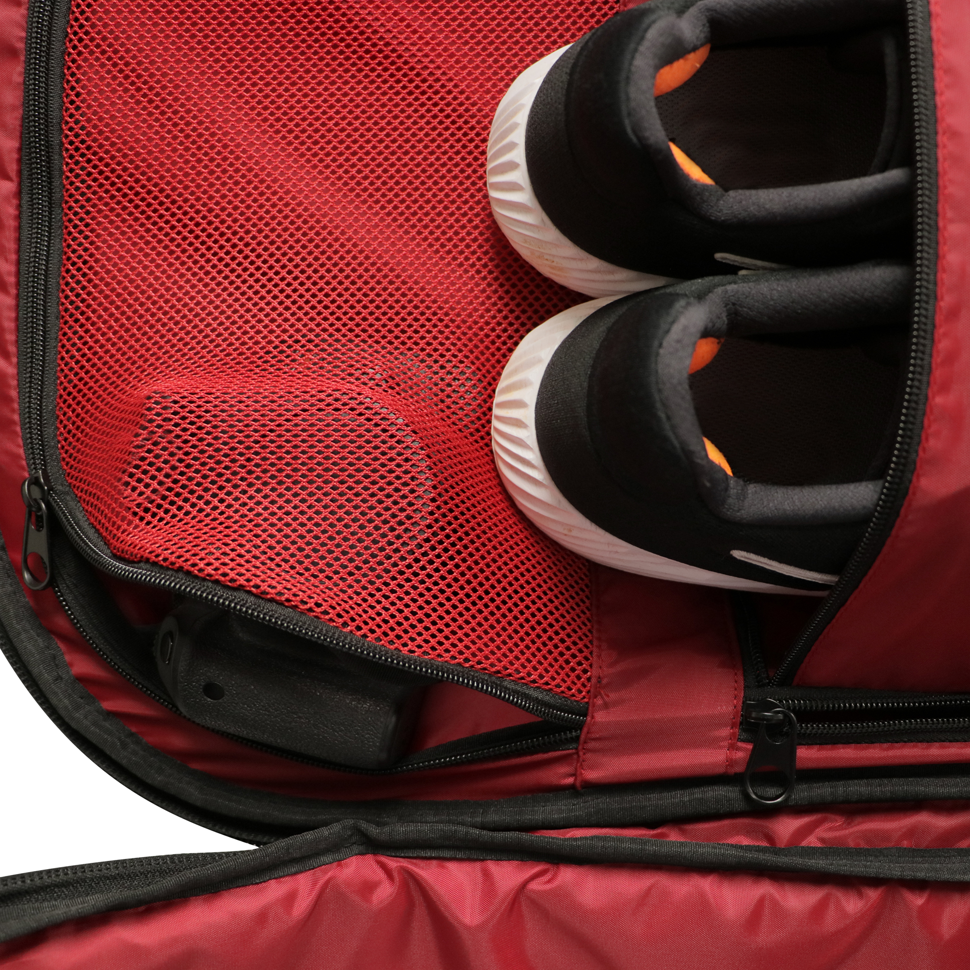 PowerNet Rolling Duffle Bag with Wheels & Handle, Baseball Travel Bag, Baseball Softball Bag for Catchers Gear, Travel Baseball Bag (Small| 110 L)
