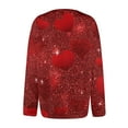 thumbnail image 6 of Women's Cute Sweater Cardigan Heart Print Y2K Button Open Front Cardigans Knitted Valentine's Day Outerwear, 6 of 6