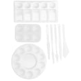 thumbnail image 4 of Plastic Palette Scraper,8pcs Plastic Painting Scraper Color Palette Painting Spatula Impressive Results, 4 of 14