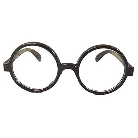 Harry Potter Round Glasses Eye Nerd Black Nerdy Geek Brainy Costume Accessory