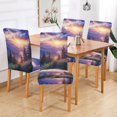 thumbnail image 2 of Yayeee 4 Pack Dining Chair Covers Stretch Parson Chairs Slipcovers Seat Protector, Beautiful Mountain, 2 of 6