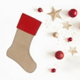 thumbnail image 4 of VerPetridure Diy Simple Imitation Linen Composite Christmas Socks C1 Christmas Decorations Stockings 17 Inches Xmas Fireplace Hanging Stockings Gifts, 4 of 9