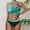 Mint Green~, variant on Jjayotai No Boundaries High Waisted Bikini Sets for Women, Tummy Control Swimsuits 2025, Two Piece Bathing Suits, Color Block Halter Swim Suits, Women's Swimwear Hot Pink~ XXXXL
