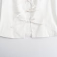 thumbnail image 4 of Women Summer Solid Color Slim Cardigan Bowknot Decoration Fashion Vest Female Outer Wear Vest Tan Fall Jacket for Women Women Fitted Jacket Business Casual Jacket for Women Jacket for Women with, 4 of 5