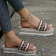 thumbnail image 5 of Amzcrzy Zapatos de mujer,Zapatos de mujer,Zapatillas de mujer, Sandalias de estilo étnico para mujer, suela gruesa, con boca de pez, pantuflas de cuerda color caramelo Sandalias Mujer Zapatillas De C, 5 of 7