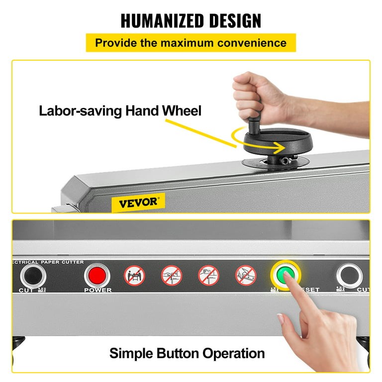 VEVOR Industrial Paper Cutter A3 Heavy Duty Paper Cutter 17 inch Paper  Cutter Heavy Duty 500 Sheets Paper with Clear Cutting Guide for Offices