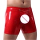 thumbnail image 4 of Calzoncillos bóxer informales con botones para hombre, calzoncillos de charol, cintura baja, Sexy Pompotops qyievc5200, 4 of 9