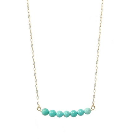 Miss Zoe by Calinana Strip Necklace, Turquoise
