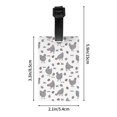 thumbnail image 4 of Luggage Tags for Suitcases, Cartoon Cute Chicken Egg Gray Leather Bag Luggage Tags ID Label Tags Privacy Protection Travel Bag Labels, 4 of 6