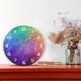 thumbnail image 6 of SKYSONIC Space Galaxy Wall Clock 10 Inch Silent Non Ticking Round Clock Oil Painting Clock Easy to Read Clock for Living Room Bedroom Bathroom Home Decor, 6 of 7
