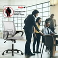 thumbnail image 4 of BestOffice Office Chair Ergonomic Mesh Lumbar Support Modern Executive Adjustable Stool Rolling for Back Pain, Grey, 4 of 8