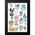 thumbnail image 2 of Zaman, Farida 11x14 Black Modern Framed Museum Art Print Titled - Funky Cacti I, 2 of 5