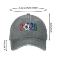 thumbnail image 3 of Soccer Hat, USA CAN MEX 2026 Merchandise, Breathable Cotton Adjustable Hat, Printed Baseball Cap for Football Fans Match Day Wear, 3 of 6