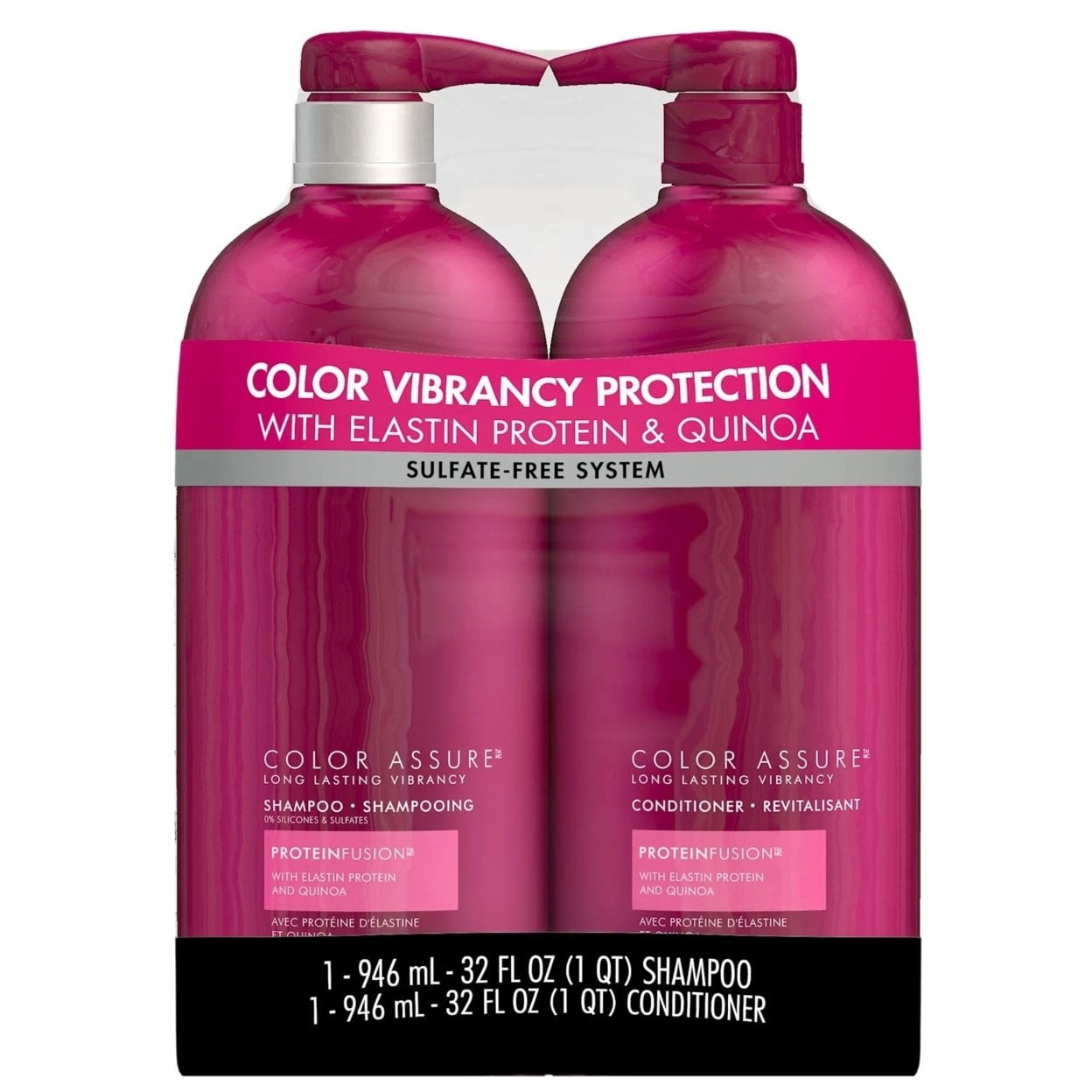 Nexxus Color Assure Shampoo and Conditioner 32 Fluid Ounce (Pack of 2)