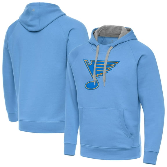 Men's Antigua Blue St. Louis Blues Victory Pullover Hoodie