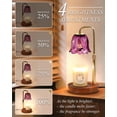 thumbnail image 3 of Funistree Candle Warmer Lamp with Timer and Dimmer, Candle Warmer with 2 50W Bulbs for Jar Candles, Gifts for Women Mom Girlfriend, House Warming Gifts Home Decor, 3 of 6