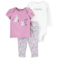 thumbnail image 1 of Set de 2 pzas con Pantalón Carter´s Child of Mine Multicolor Estampado Floral 6-9M, 1 of 4