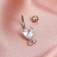 thumbnail image 4 of Dsseng 16G Belly Button Ring Candy Navel Rings Surgical Steel Piercing Jewelry, 4 of 7