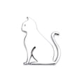 thumbnail image 2 of Czzoypi 3D Cute Car Stickers, Scratch Cover Decals for Cars Motorcycles, Aluminum Pet Car Body Decorations Exterior Accessories, Silver, 2 of 6