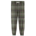 thumbnail image 7 of Wutalume Men's Drawstring Pocket Cuffed Casual Pants with Checkered Print, Comfortable Home Sleep Pants for Everyday Wear and Relaxation,Army Green L, 7 of 7