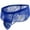 Blue, variant on Mens Floral Lace Bulge Pouch Underwear Low Rise Triangle Briefs Breathable Jockstrap Panties Crossdress Exotic Lingerie Bikini