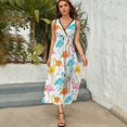 thumbnail image 4 of Flamingo Pattern King Size Sleeveless Dress Dresses Summer Women Dresses Clothing Woman Dresses Dress, 4 of 6