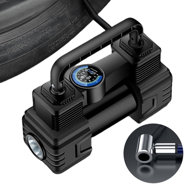 Bomba Neumáticos Aire Automático Portátil Compresor Auto Con LED 12V Hasta 150 PSI Accesorios para Automóviles