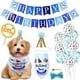 thumbnail image 1 of Bandera de perro para fiesta de cumpleaños de mascotas, sombrero de pastel triangular, accesorios decorativos, suministros para arreglos festivos, conjunto de disfraces, 1 of 3