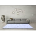 thumbnail image 3 of Ahgly Company Machine Washable Indoor Square Oriental Blue Traditional Area Rugs, 3' Square, 3 of 4