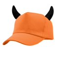 thumbnail image 3 of ZDNIXIAN Devil Horn Baseball Cap, 3D Plush Horn Decor Solid Color Adjustable Costume Hat, Lightweight Structured Crown Unisex Holiday Party Accessory, 3 of 3