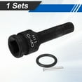 thumbnail image 3 of Uxcell 1/2" Drive Impact Hex Bit Socket 11mm Metric CR-MO Steel 6-Point Sockets with Cotter Pin for Power Drill Drivers Adapter, 3 of 7