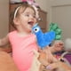 thumbnail image 2 of Peacock Hand Puppet Plush Jungle Animal Puppets Interactive Peacock Pequeño Títer de títeres Tiempos de cama para amigas para el juego de roles de narración de cuentos, 2 of 5