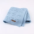 thumbnail image 2 of Baby Knitted Newborn Swaddle Wrap Stroller Blankets Soft Infant Bedding Quilt, 2 of 9